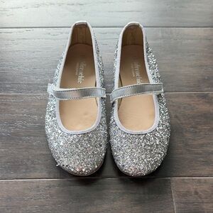 Dazzling Silver Kids Dress Shoes